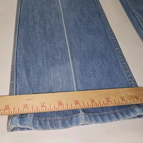 Vtg 1980's Levis METAL CLASP Orange TABRARE DESIGN DENIM JEANS Actual Sz 29x32 - Picture 15 of 15